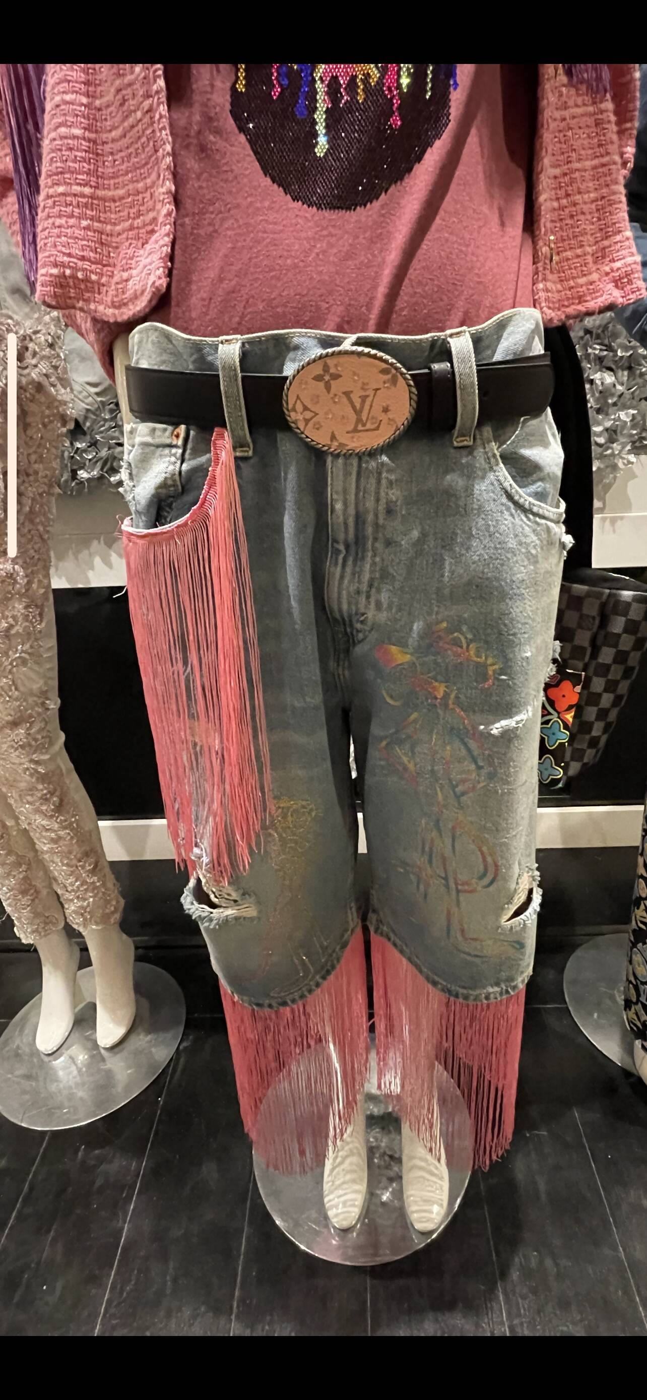 Long/ short panther jean