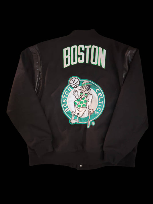 Big Logo Celtics Varsity Jacket
