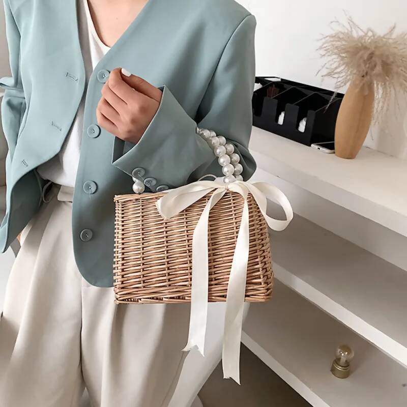 Elegant Wicker Bag