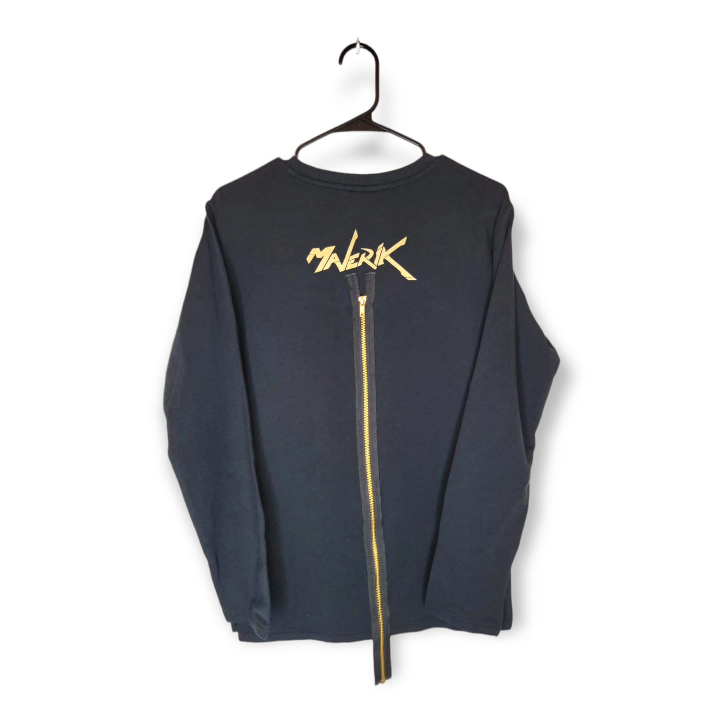 Women's Gold Zipper Sweatshirt