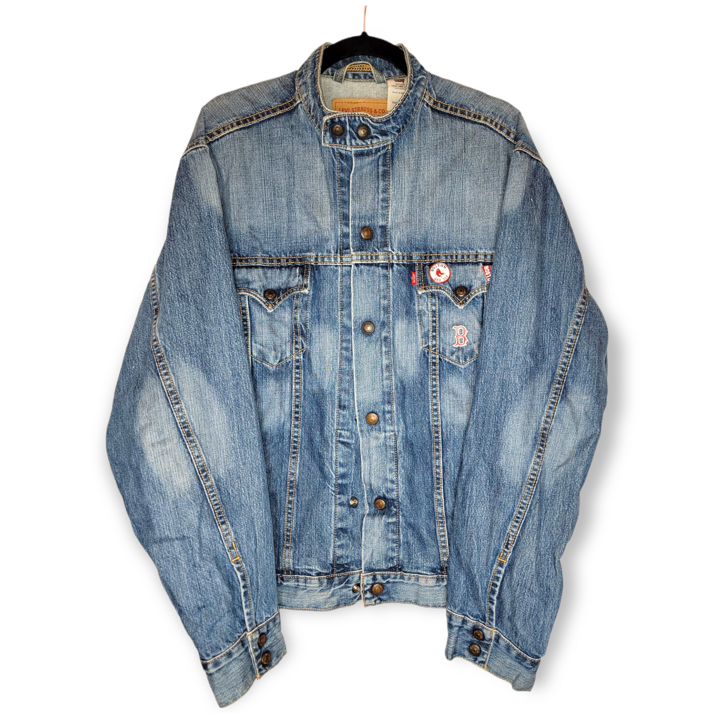 Mavlife Red Sox Jean Jacket L