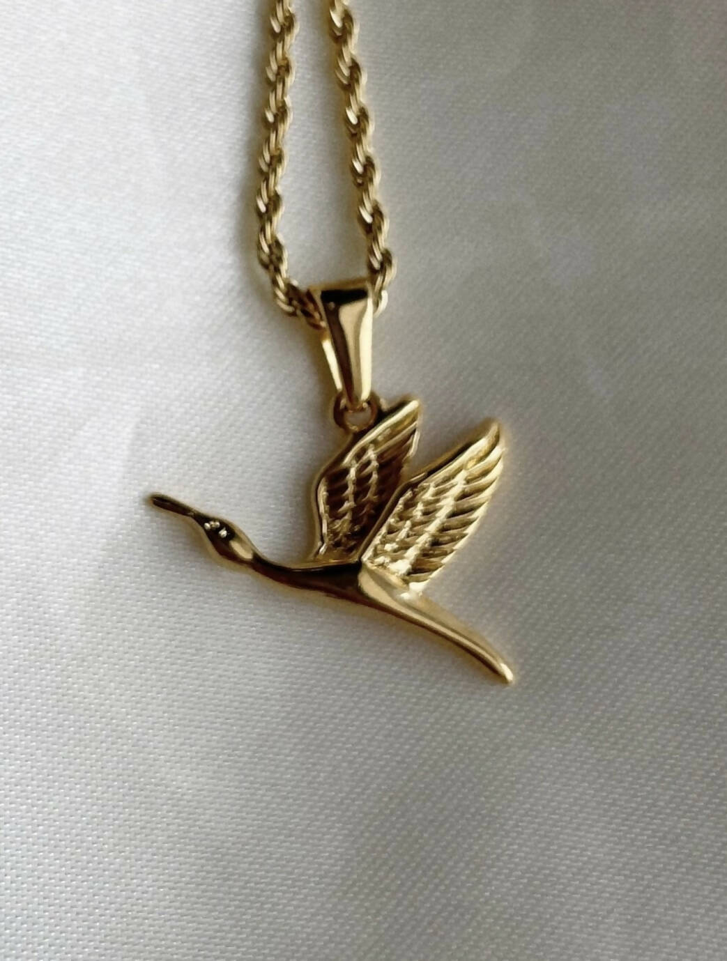 Swan Pendant Necklace