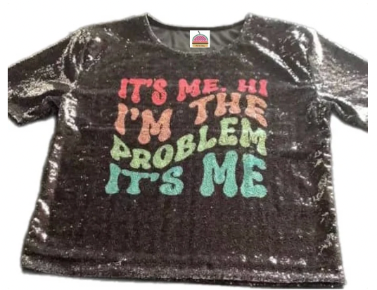 Sequin Black Problem Shirt