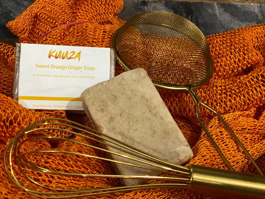 African Organic Sweet Orange Ginger Soap