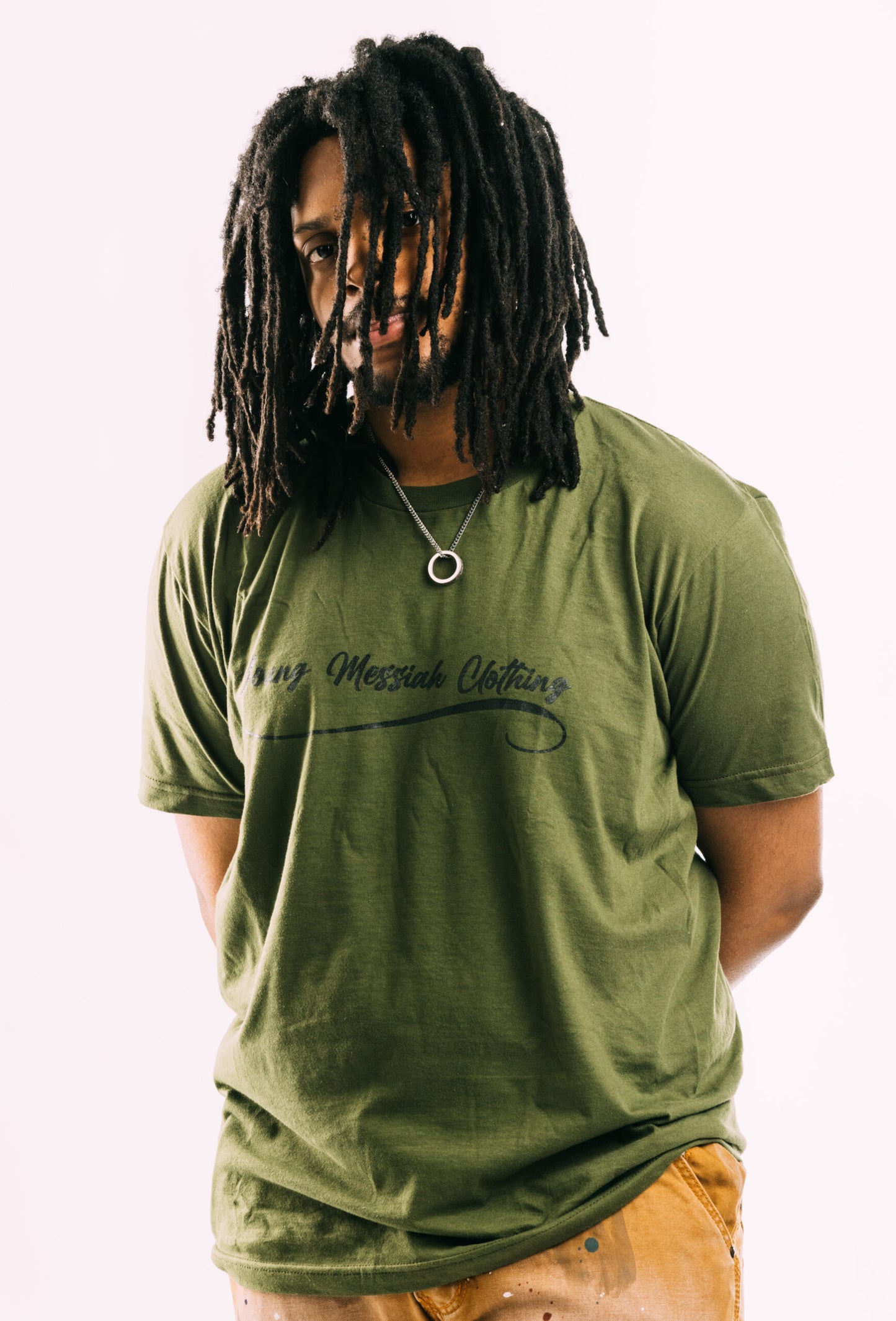 Young Messiah Clothing (YMC) Olive Green Logo T-Shirt
