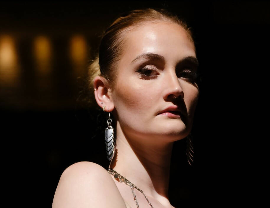 Silver Scale - Mini Fringe Earrings
