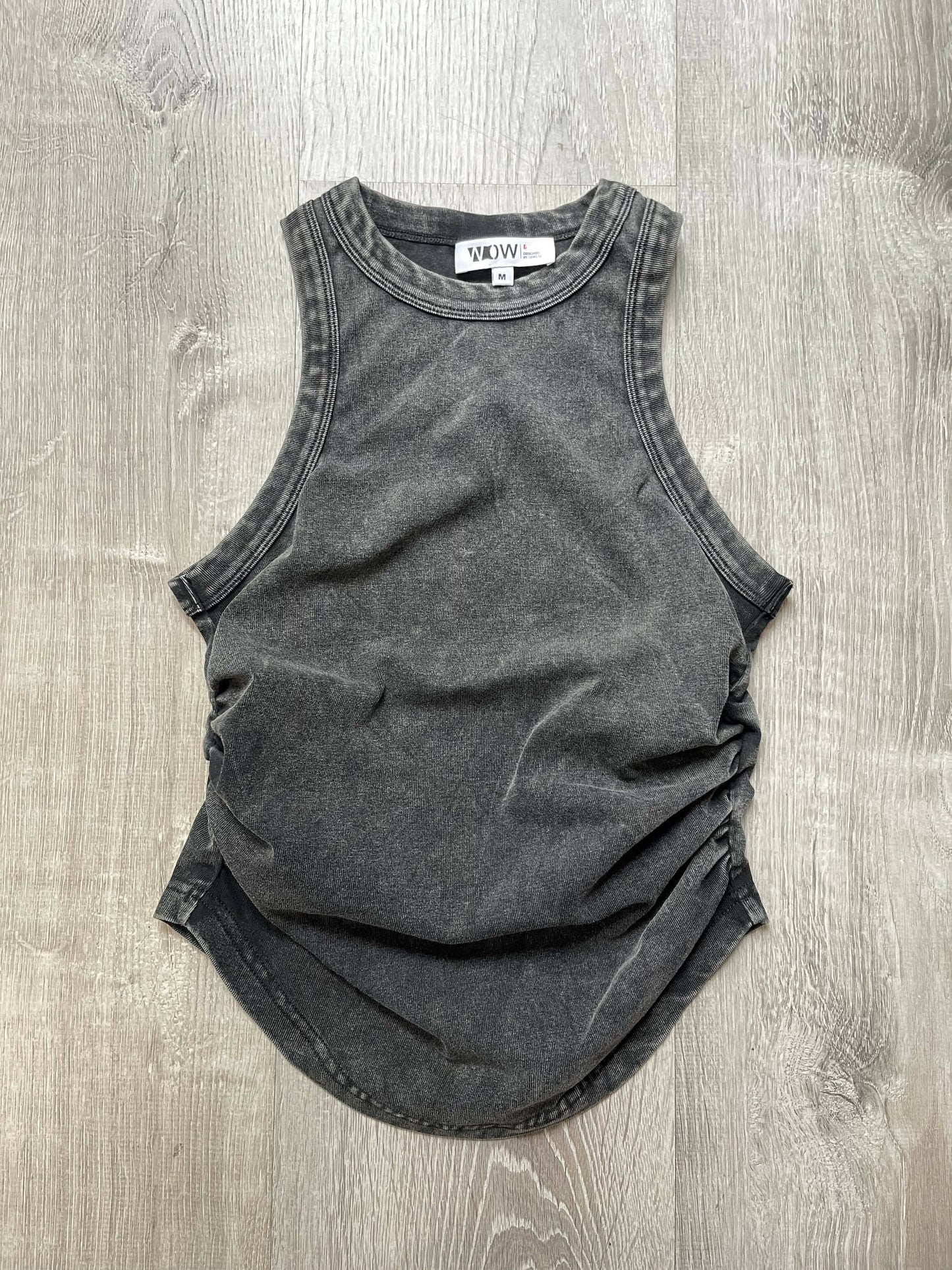 Folded Elegance: The Innovative Silhouette Sleeveless Cotton T-Shirt