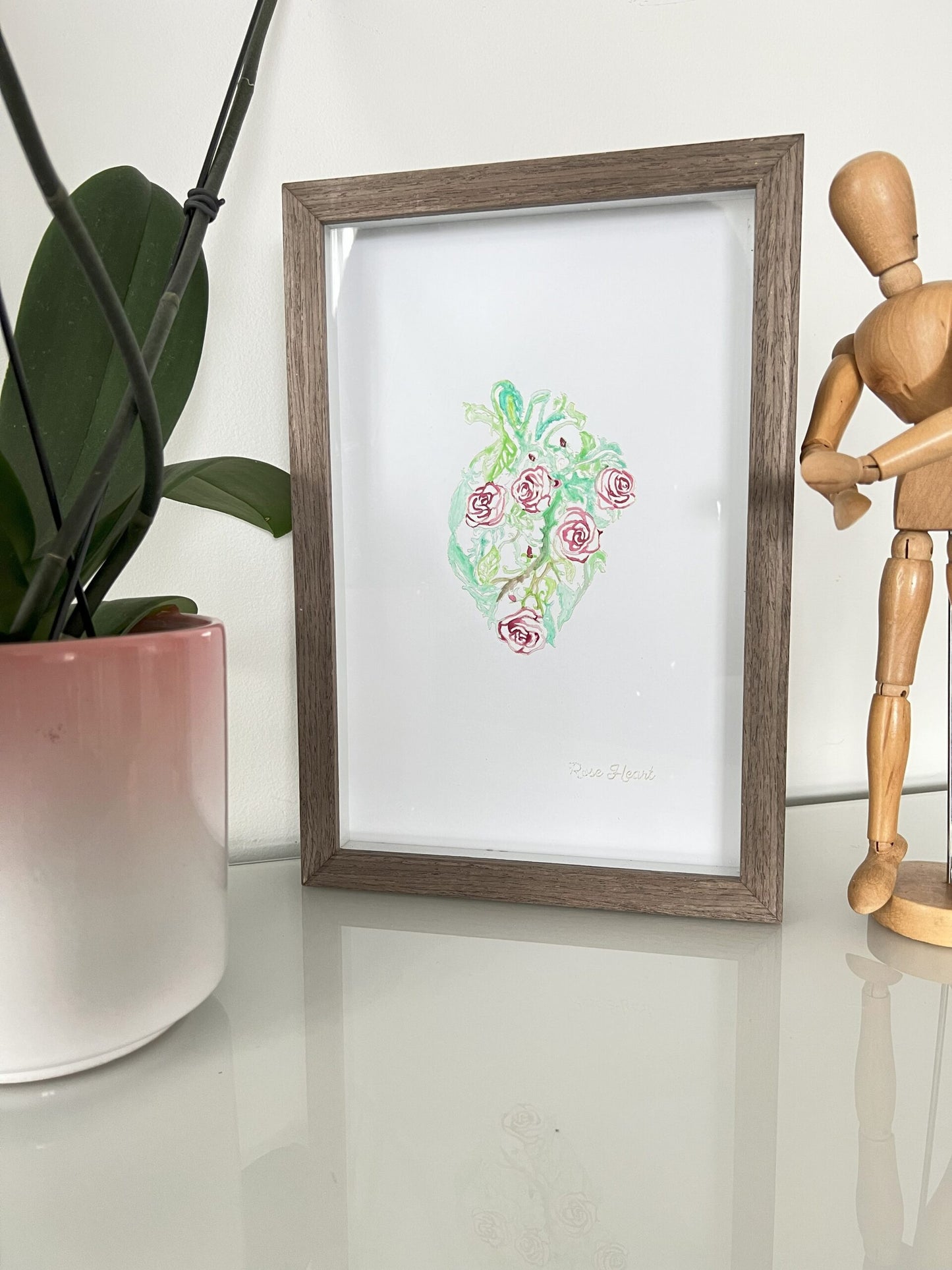 Gold Foil Print and Watercolor