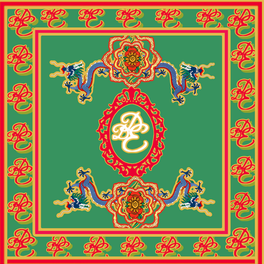 Dynasty Green Silk Bandana