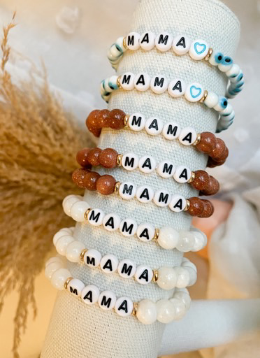 semi-precious MAMA bracelet