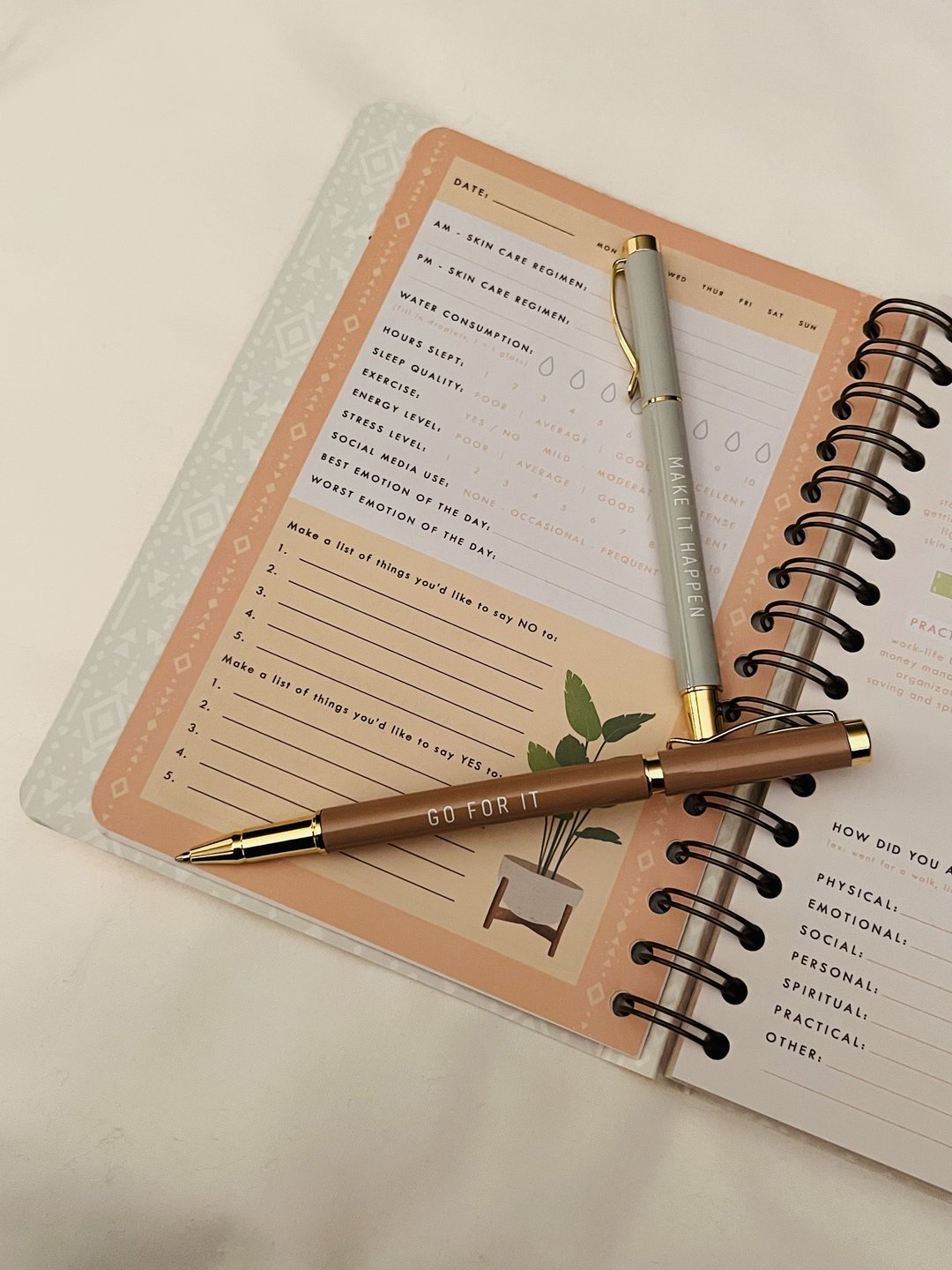 PEACH DIAMOND GUIDED JOURNAL