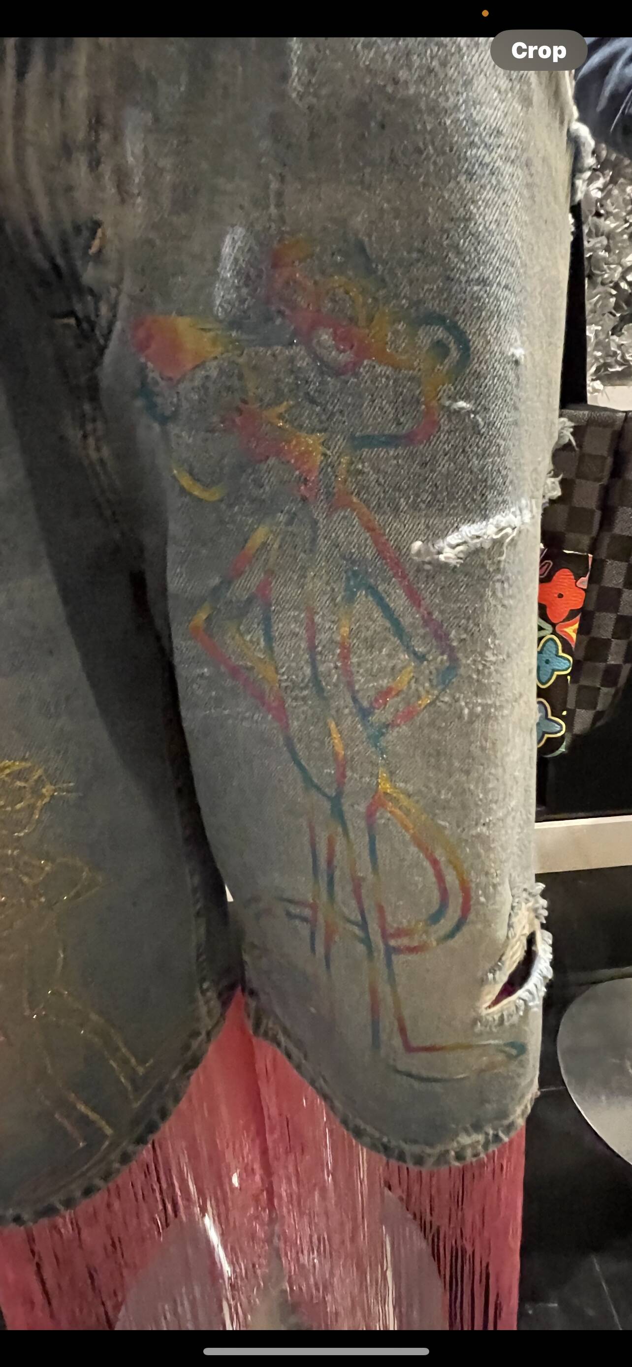 Long/ short panther jean