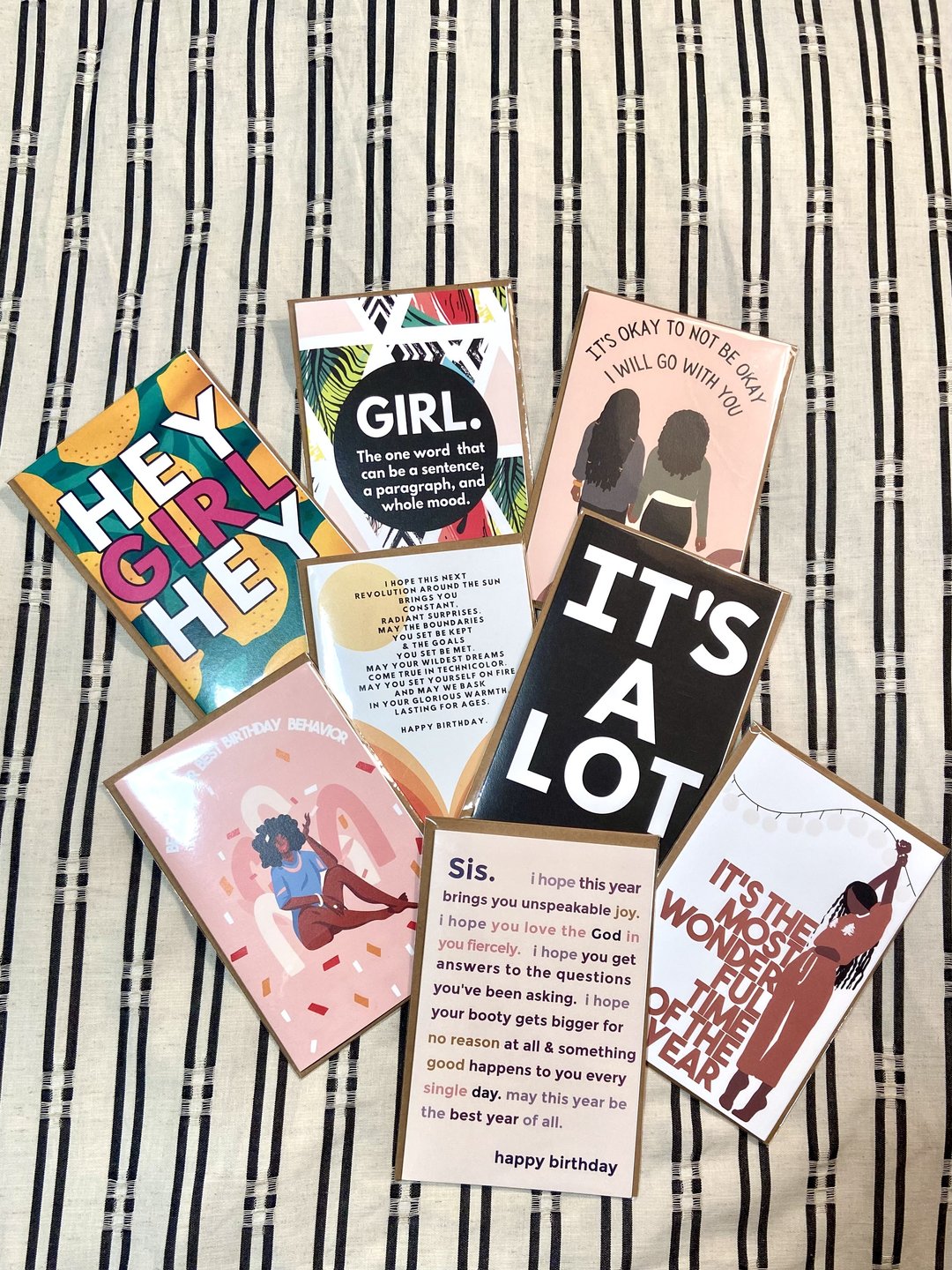 "GIRL." GREETING CARD