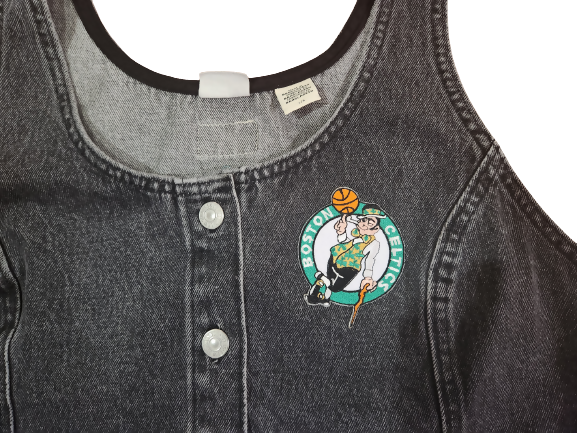 Black #1 Celtics Jean Dress