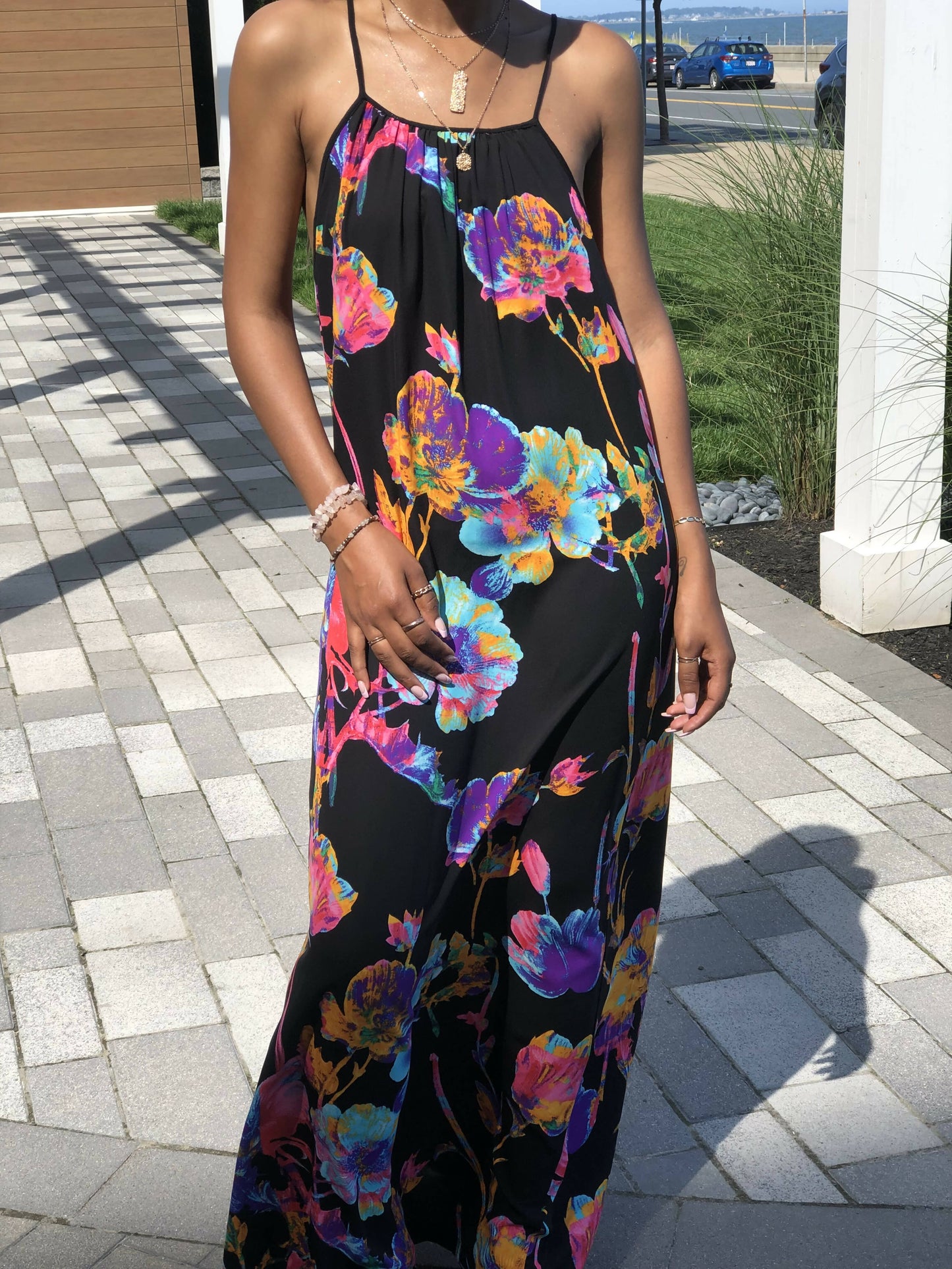 Floral Print Maxi Dress