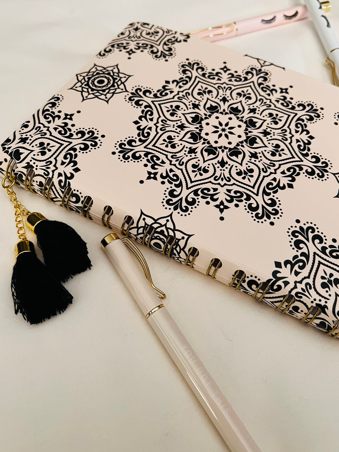 MANDALAS PRINT JOURNAL WITH TASSELS