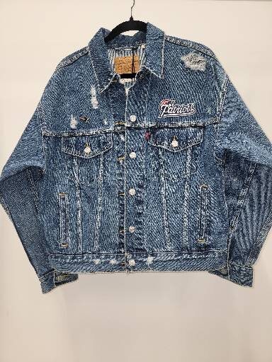 Patriots Trucker Jacket Big Logo #1