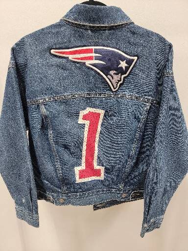 Patriots Trucker Jacket Big Logo #1