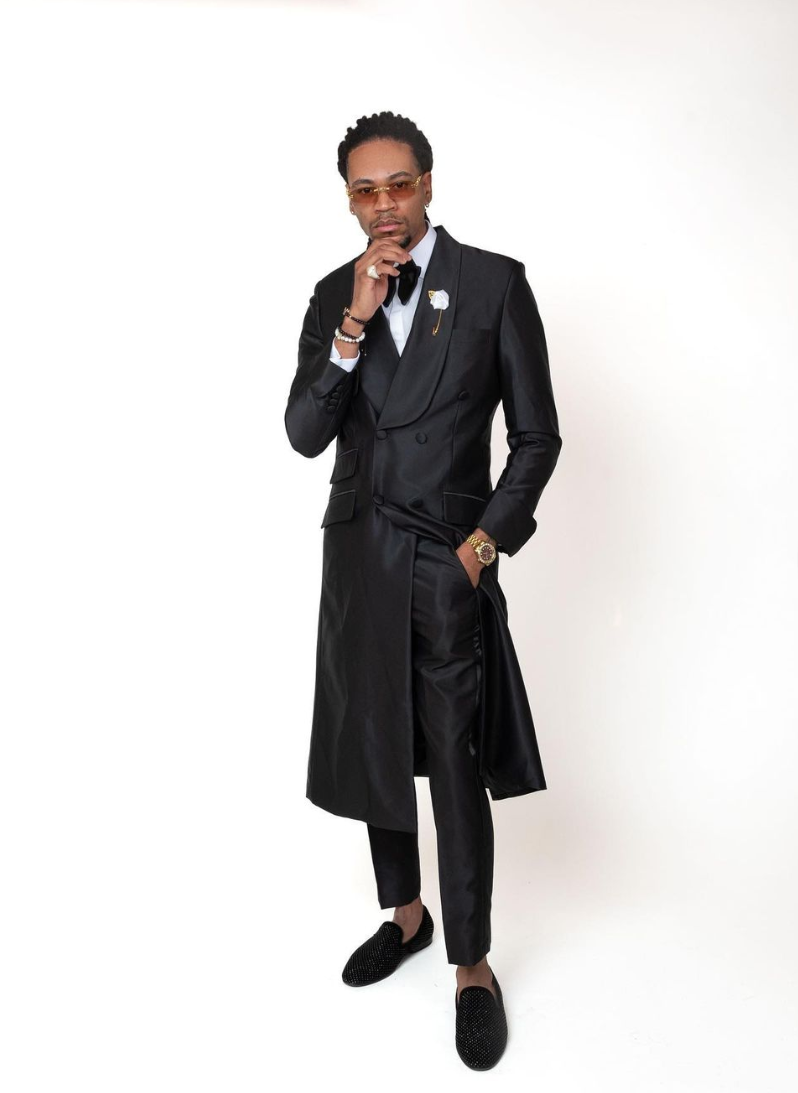 Long classic two piece suit