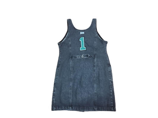 Black #1 Celtics Jean Dress