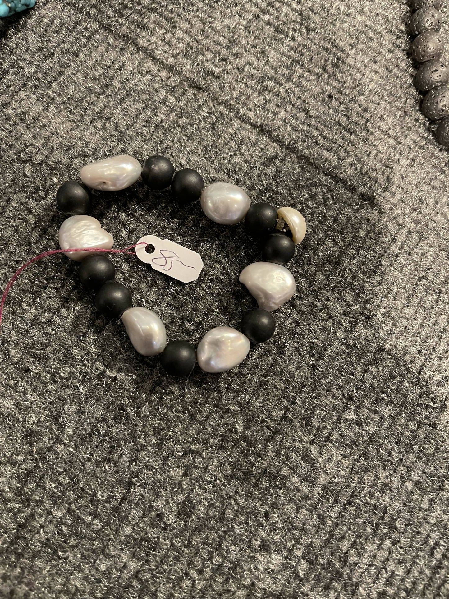 Pearl and Oynx bracelet