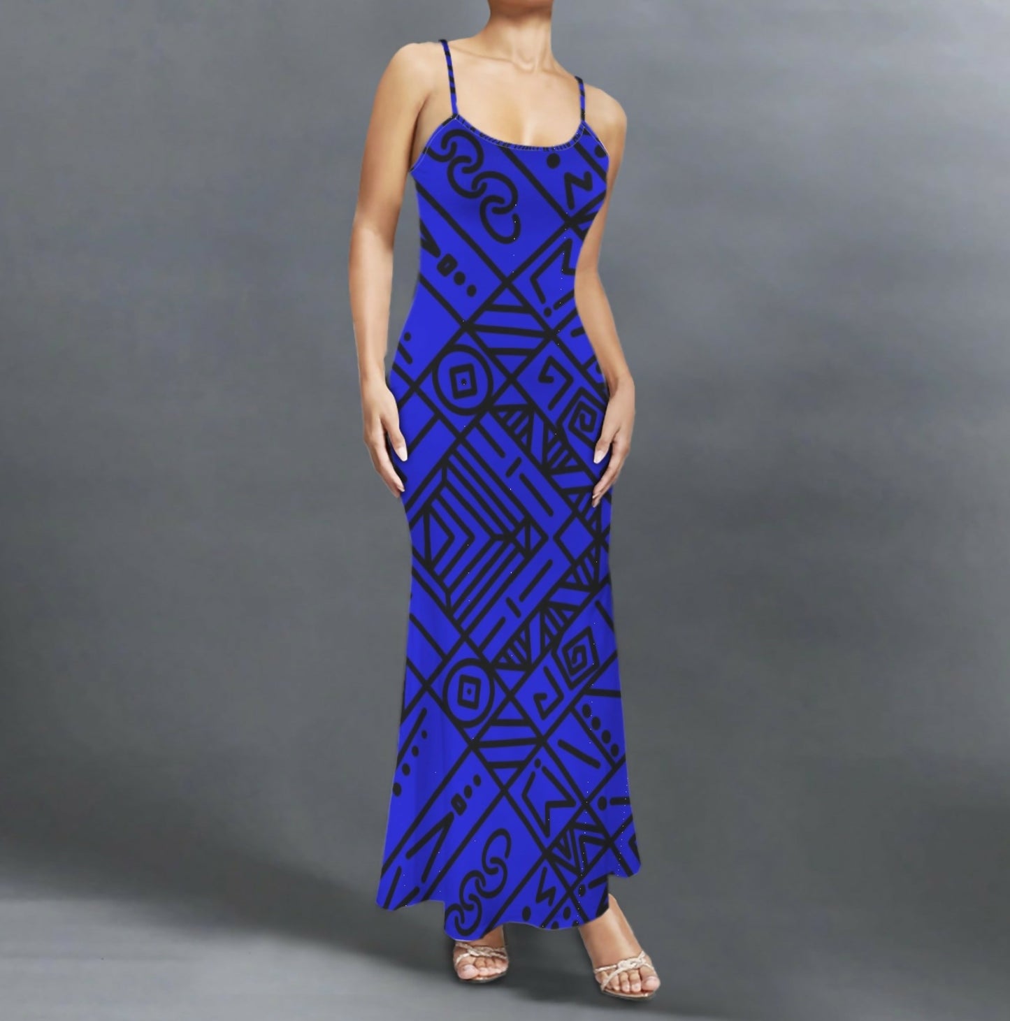Stretchy Maxi Dress Sizes S-5XL in The Sahara
