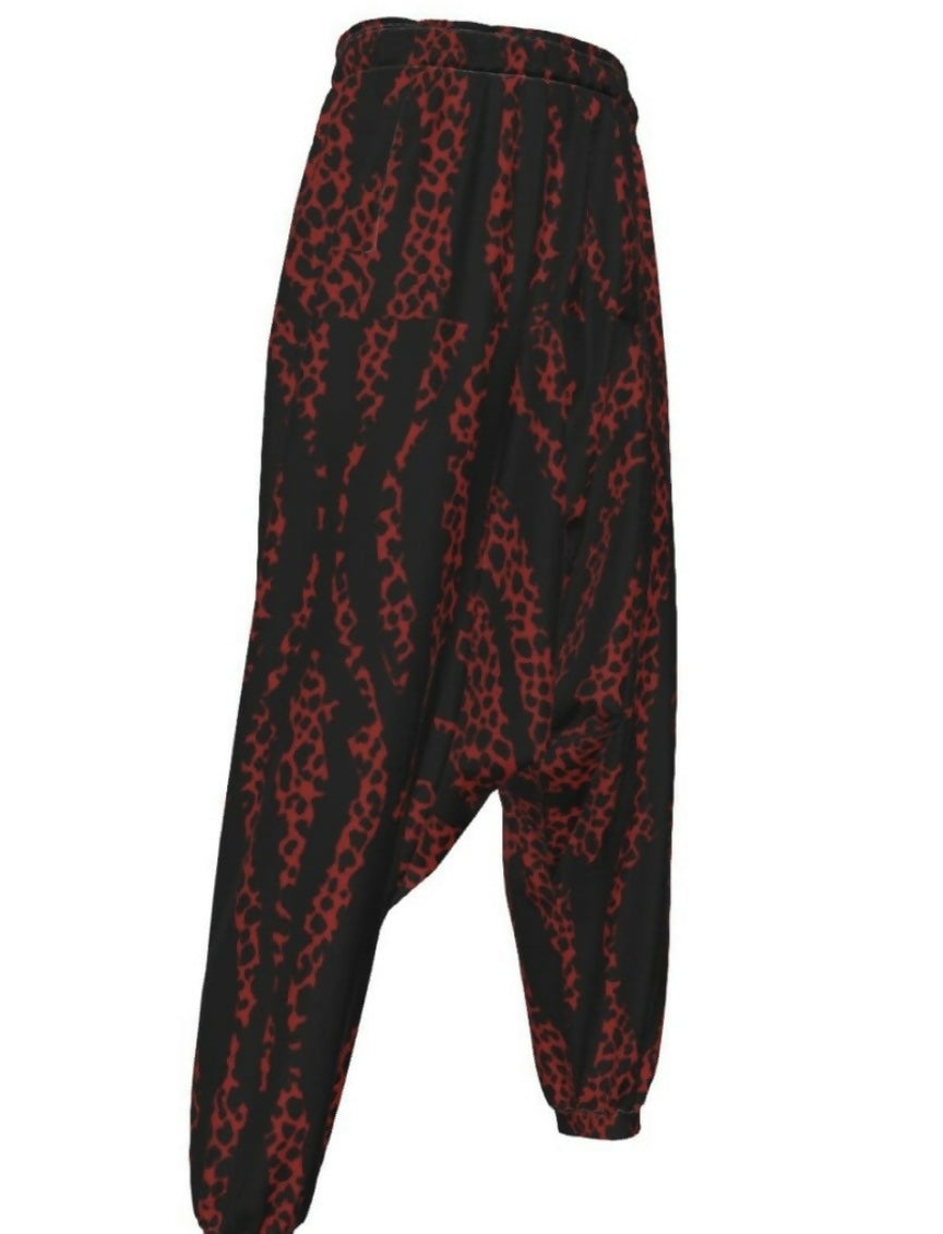 Men’s Loose Harem Pants Scuba Fabric Sizes S-5XL