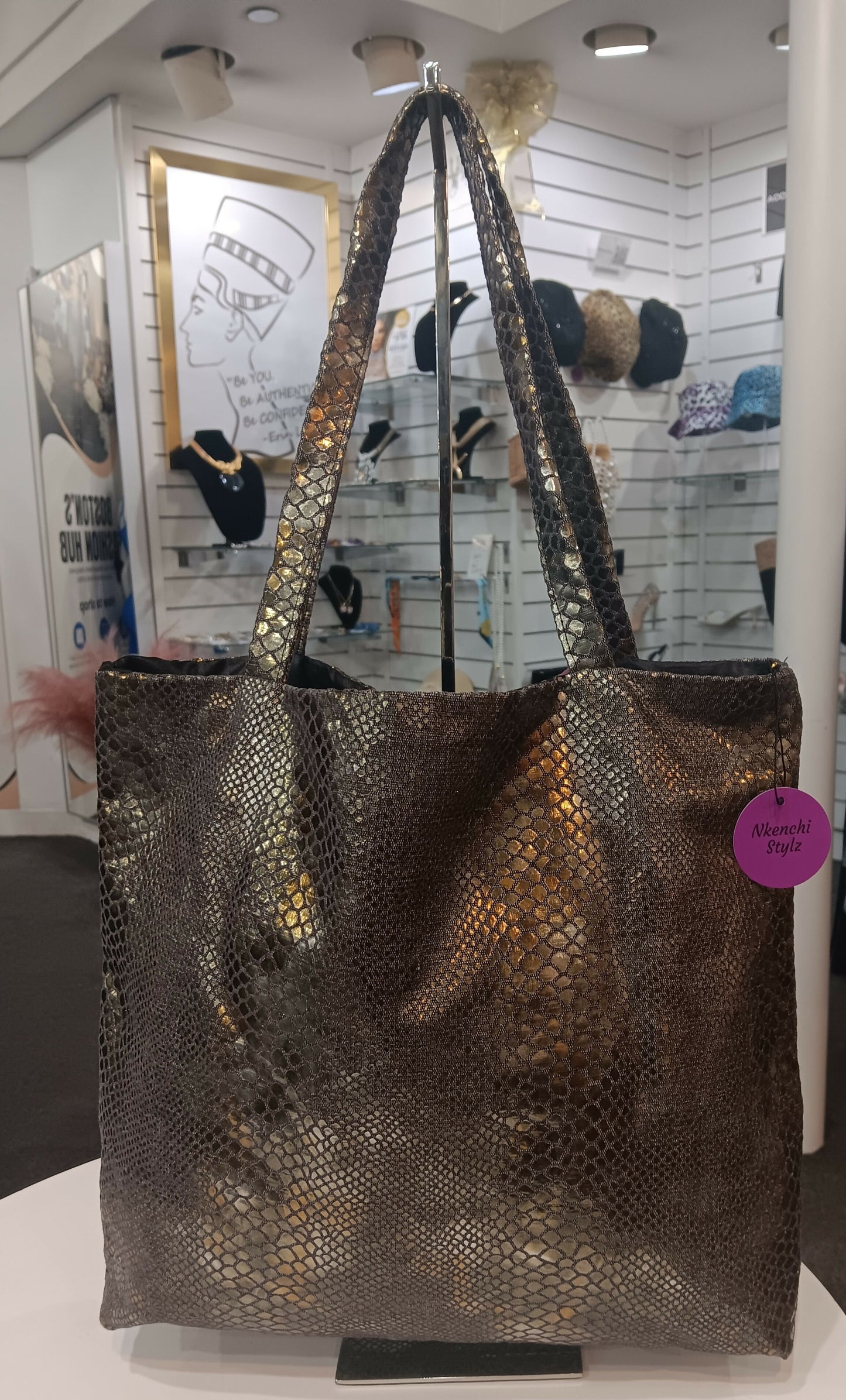 Snake Skin Tote bag