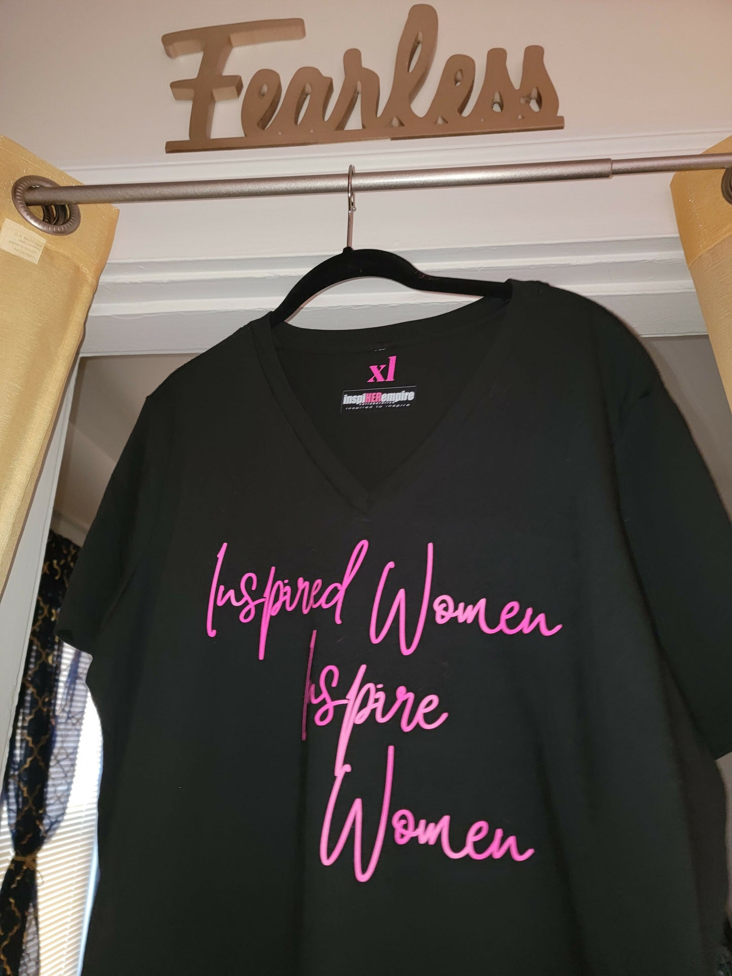 Inspired Women V Neck Tee