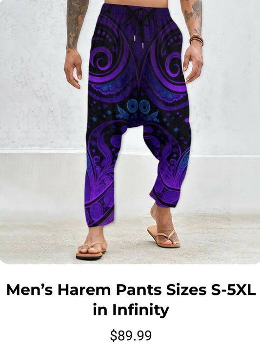 Men’s Velvety Harem Pants with Understated Luxury Sizes S-5XL