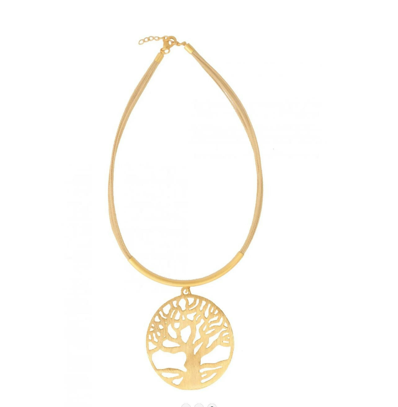 Tree of Life 18k Gold Plated Pendant Necklace