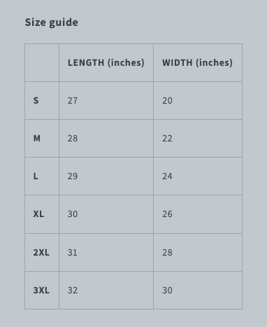 Better Yourself Hoodie Size Guide