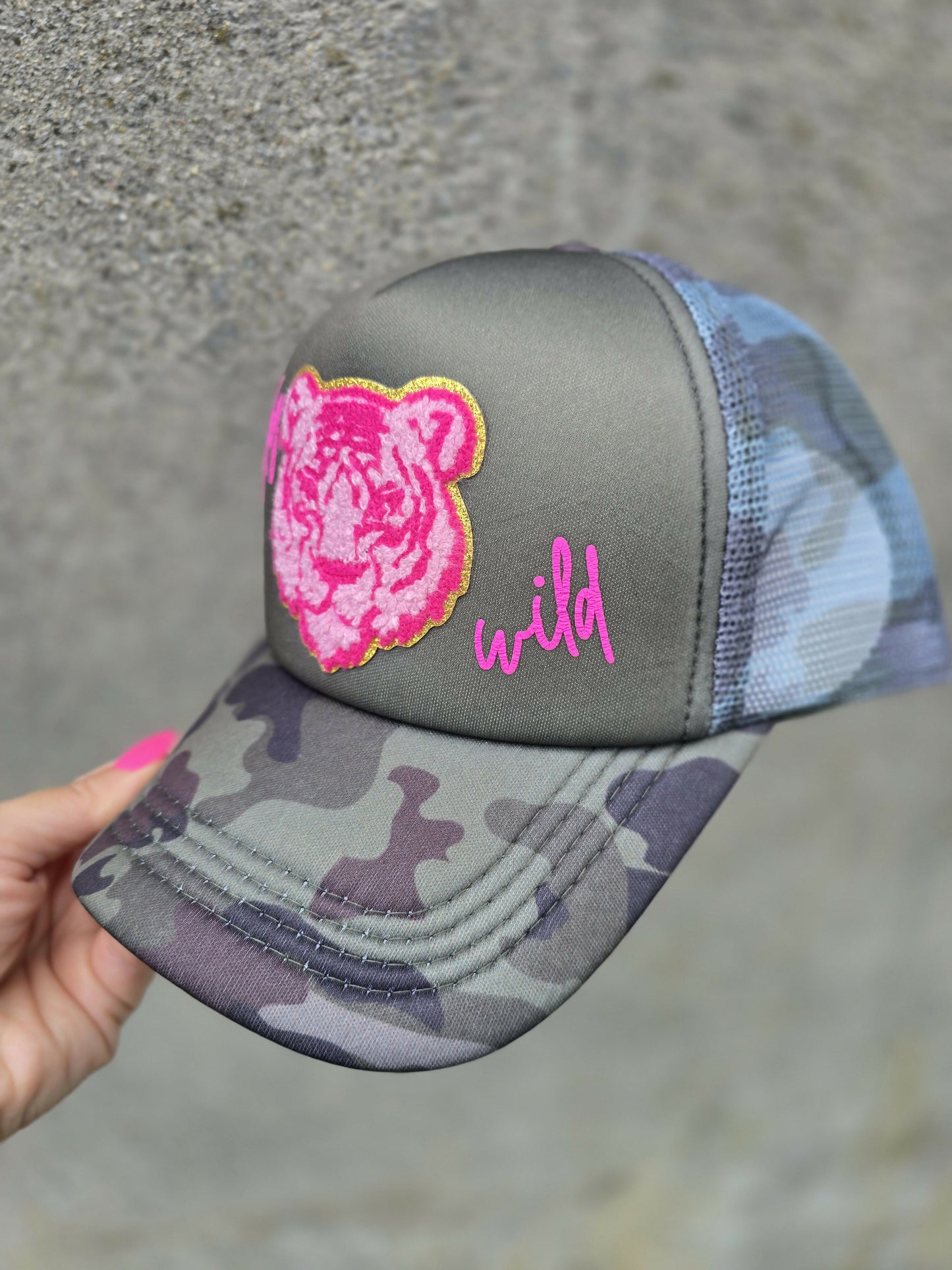 Stay Wild Camo Trucker Hat