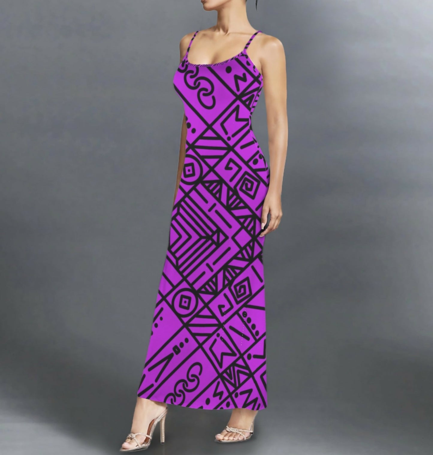Stretchy Maxi Dress Sizes S-5XL in The Sahara