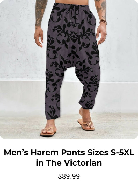 Men’s Velvety Harem Pants with Understated Luxury Sizes S-5XL