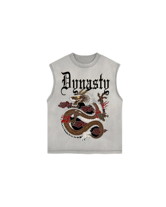 Dynasty Dragon Sleeveless ( Grey)