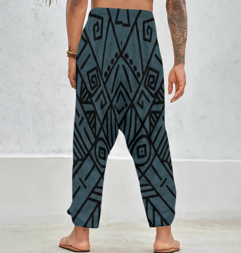 Men’s Velvet Harem Pants Sizes S-5XL in The Sahara