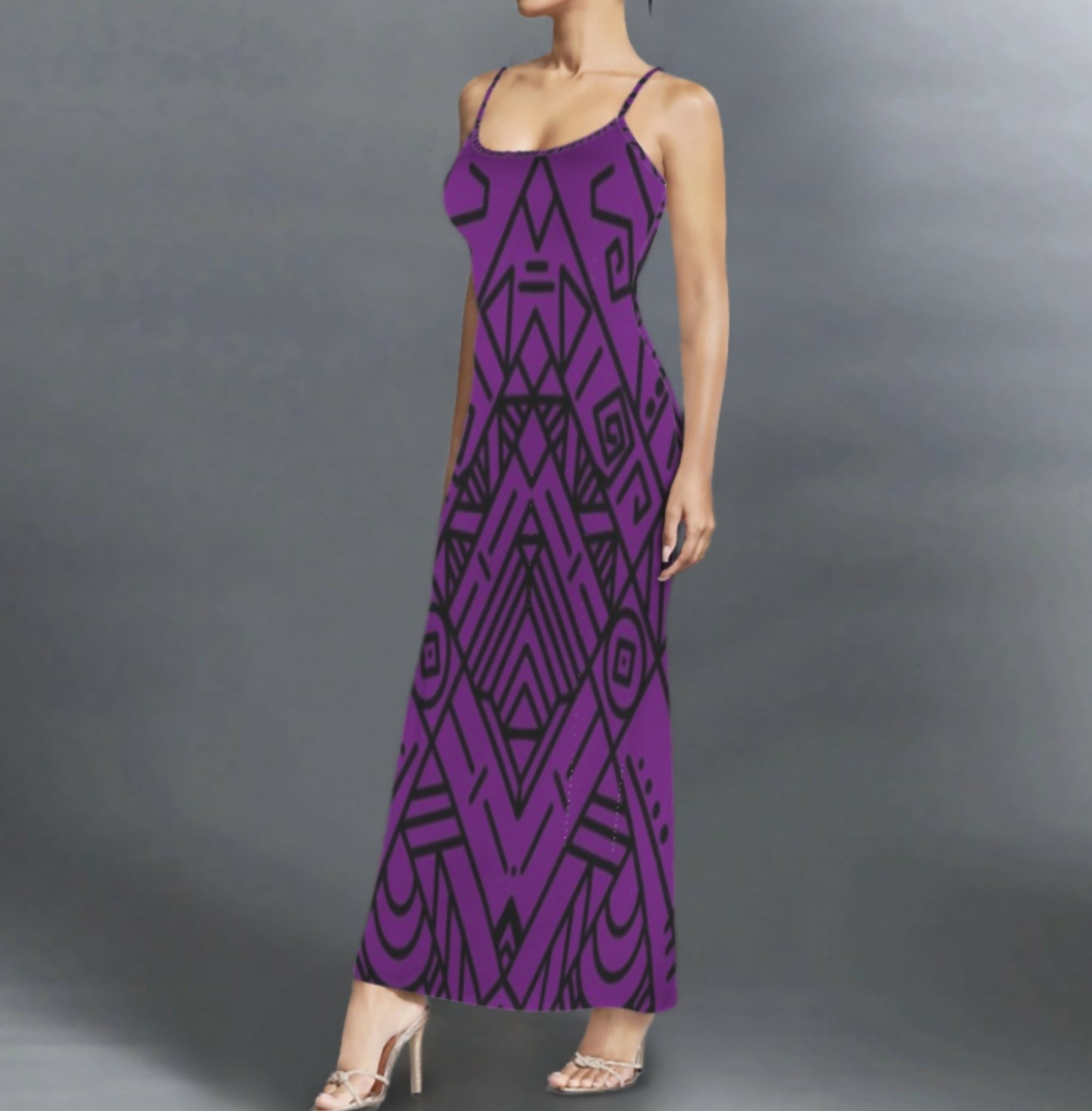 Stretchy Maxi Dress Sizes S-5XL in The Sahara