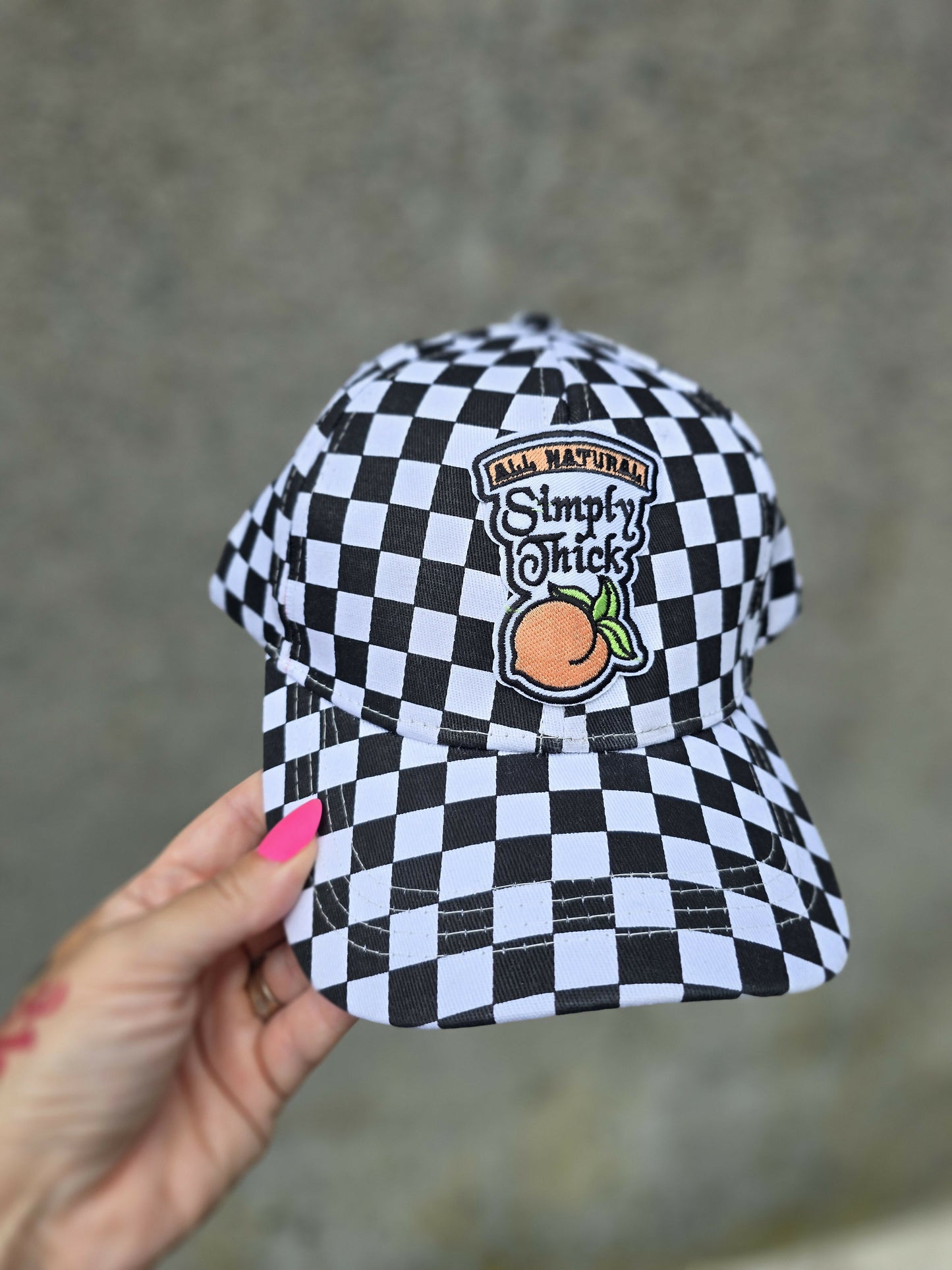 Simply Thick Checkered Buckle Hat