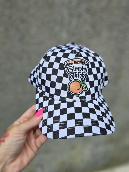 Simply Thick Checkered Buckle Hat