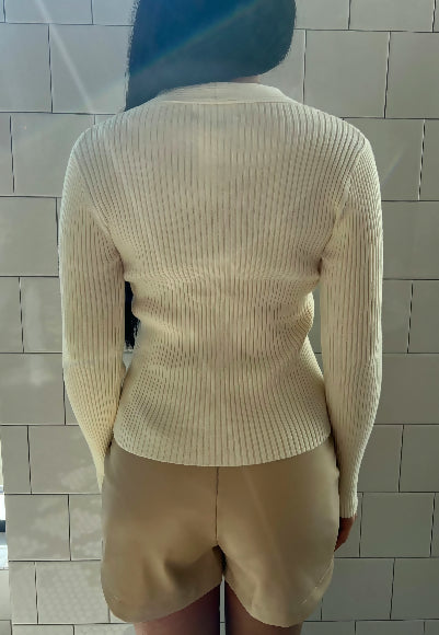 Antonia Twist Front Sweater