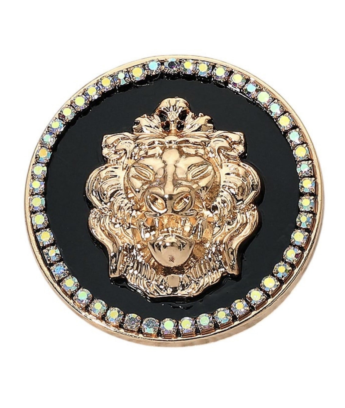 Lion Head Brooch