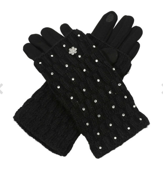 Rhinestone Gloves
