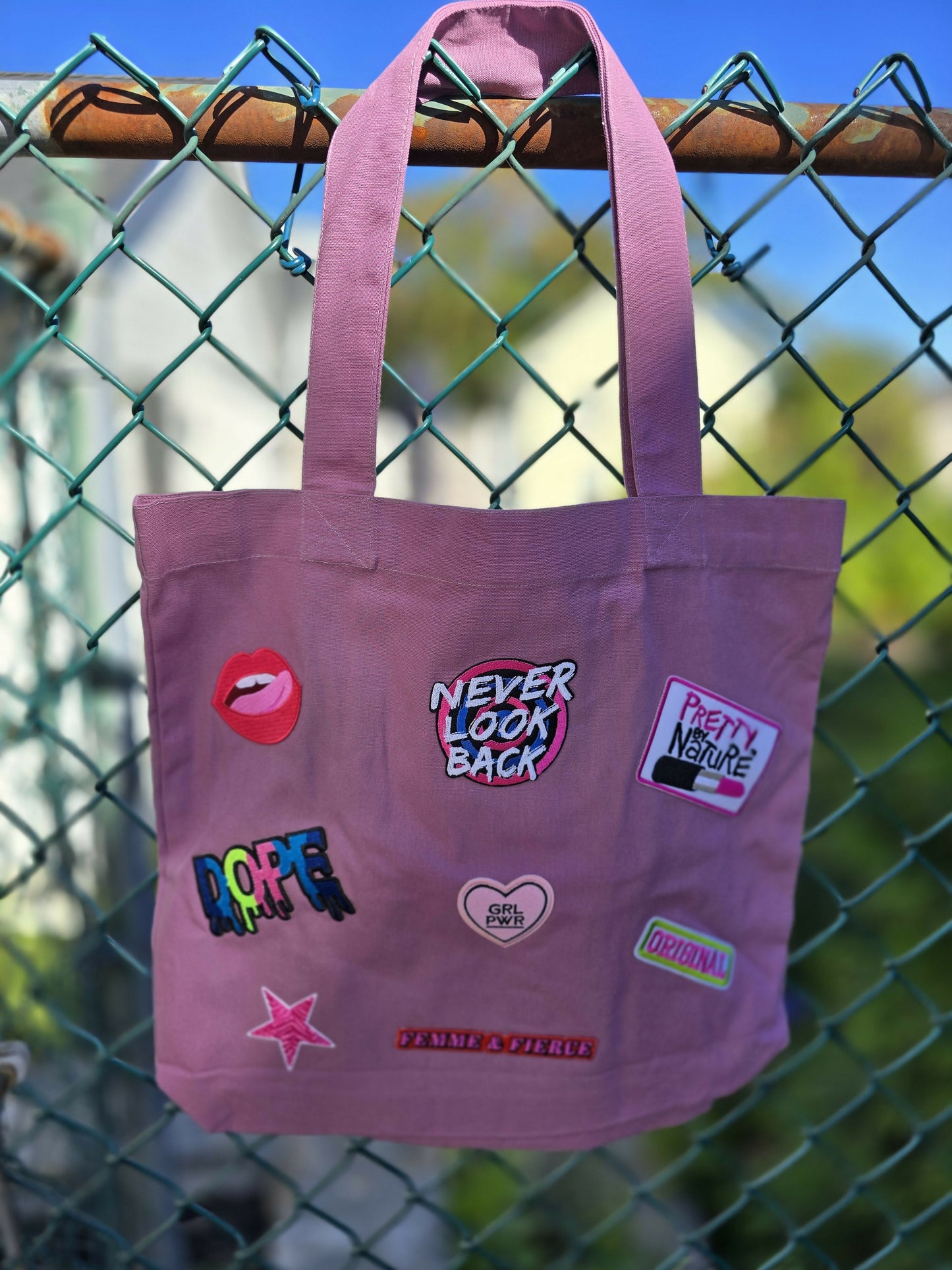 Never Look Back Purple Tote