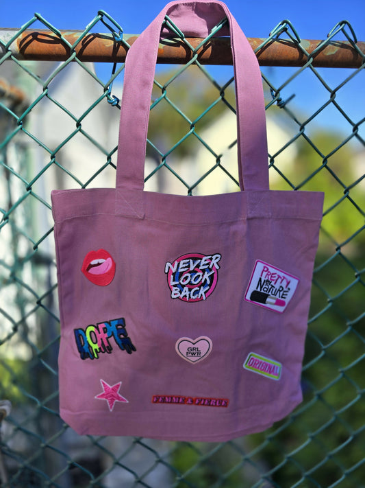 Never Look Back Purple Tote