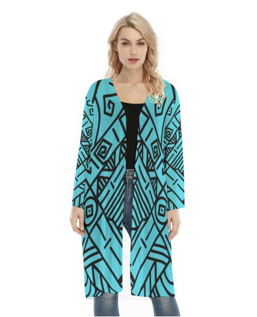 Women’s Long Sleeve Mesh Cardigan Sizes S-2XL in The Sahara