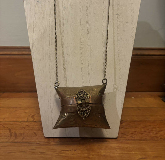 Vintage Pill Box Necklace