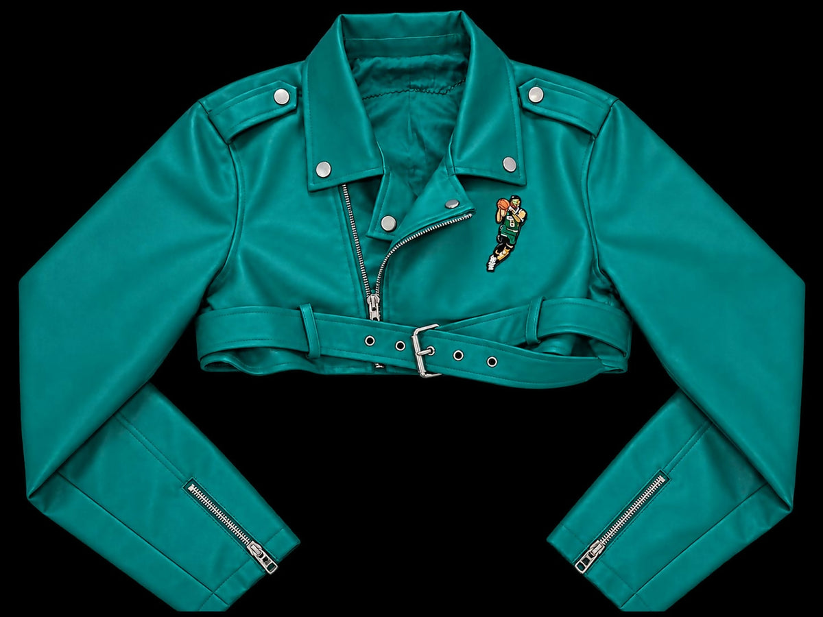 Green Celtics Motorcycle Jacket