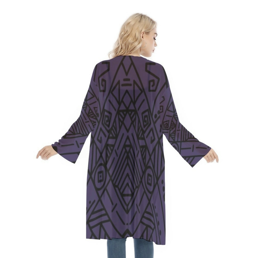 Women’s Long Sleeve Mesh Cardigan Sizes S-2XL in The Sahara