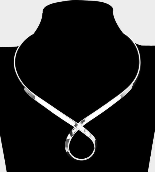 Silver Swirl Choker